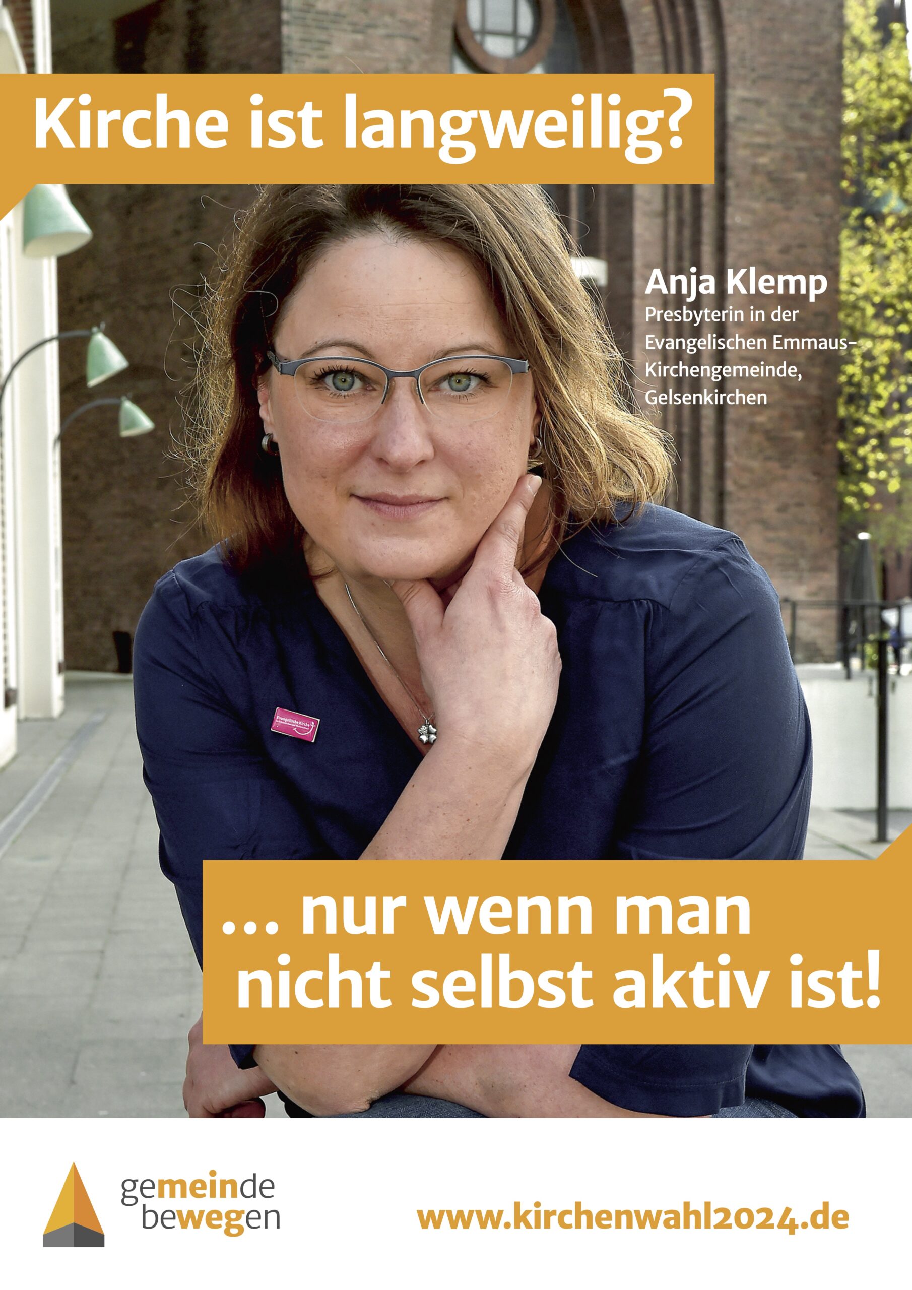 Kirchenwahl2024 A3werbelakat Anja Klemp