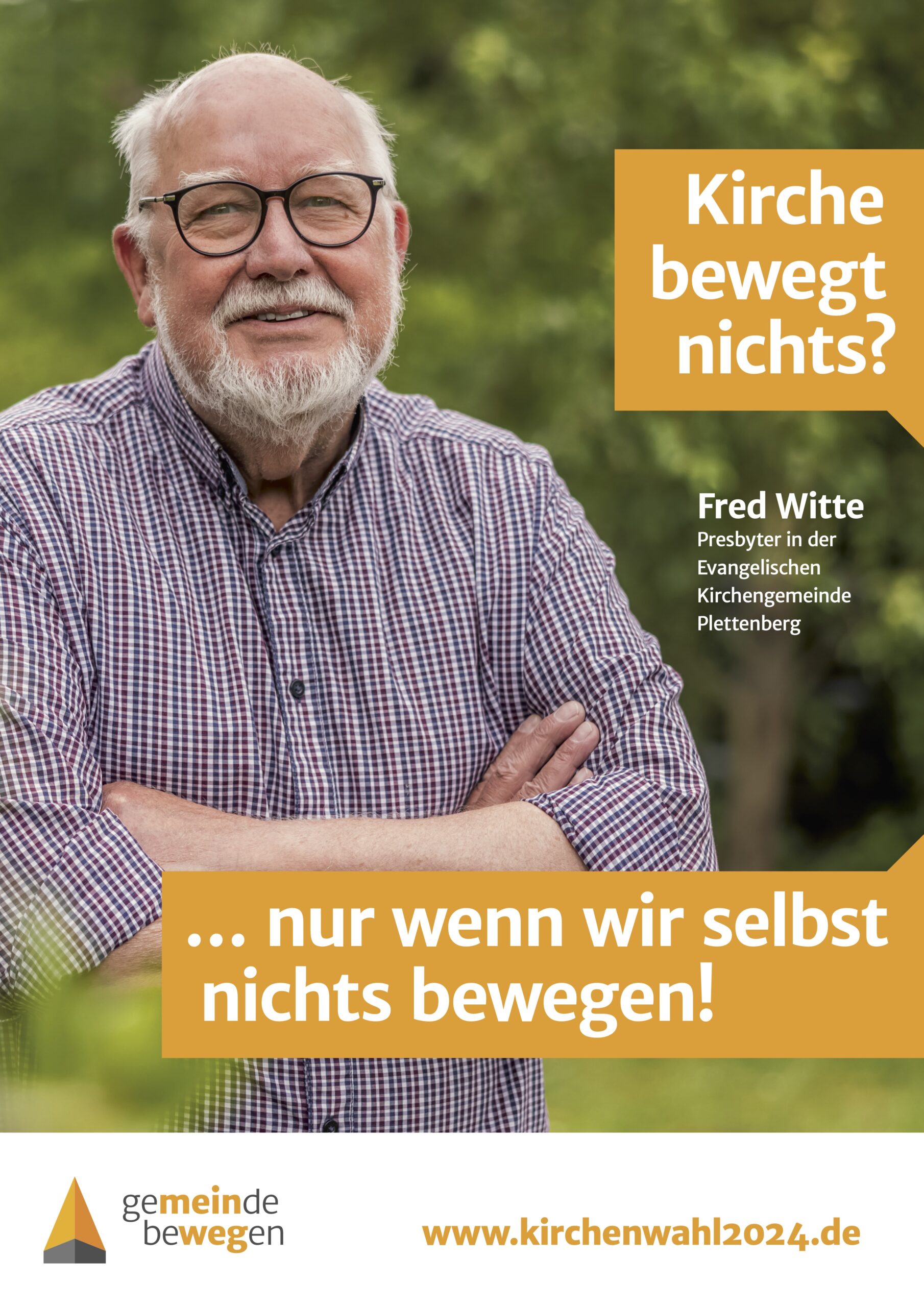 Kirchenwahl2024 A3werbelakat Fred Witte