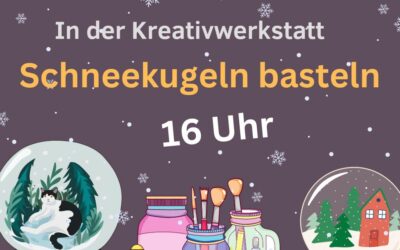 Schneekugeln basteln am 01. Dezember im Gemeindehaus Künsebeck
