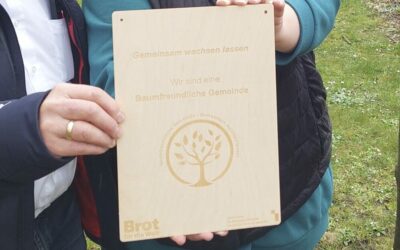 Auszeichnung “Baumfreundliche Gemeinde” erhalten