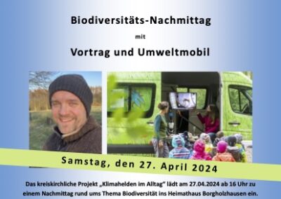 Biodiversitäts-Nachmittag am 27.04.2024 im Heimathaus Borgholzhausen