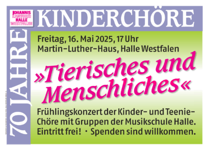 Konzert zum Kinderchorjubiläum
