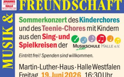 19. Juni! Sommerkonzert der Kinder- und Teenie-Chöre