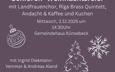 Adventsfeier für Seniorinnen und Senioren in Künsebeck